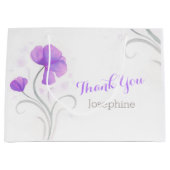 Mariage aquarelle merci sac cadeau personnalisé (Devant)