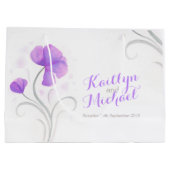 Mariage aquarelle merci sac cadeau personnalisé (Dos)