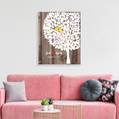 mariage arbre signature livre d'or oiseaux bois ja (Insitu(Salon))