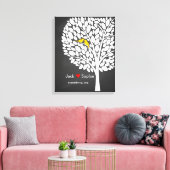 mariage arbre signature livre d'or oiseaux jaune (Insitu(Salon))