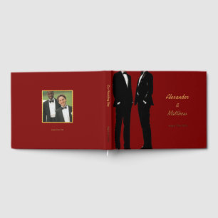 Mariage arc-en-ciel d'hommes gays élégants moderne