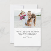 Mariage Arc Merci photo minimaliste romantique (Dos)