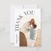 Mariage Arch moderne Carte de remerciements avec 2 (Devant)