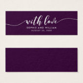 Mariage Arrière - plan modifiable avec amour (Devant & derrière)