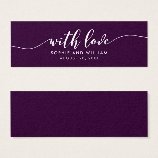 Mariage Arrière - plan modifiable avec amour (Devant & derrière)