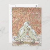 Mariage art cartes postales vierges parfait couple (Devant / Derrière)