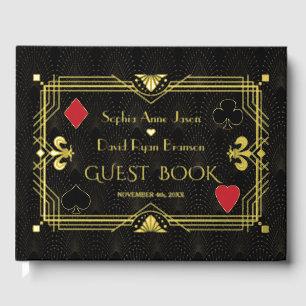 Mariage Art déco de luxe Gold Foil Roaring 20's