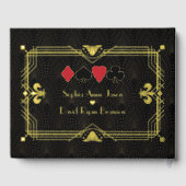 Mariage Art déco de luxe Gold Foil Roaring 20's (Verso)