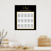 Mariage Art déco d'or noir Graphique 150 (Cuisine)