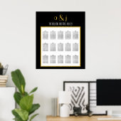 Mariage Art déco d'or noir Graphique 150 (Bureau à domicile)