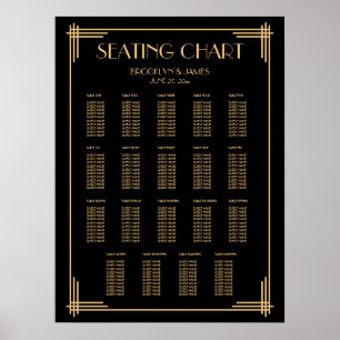 Mariage Art déco noir Tableau 19 Tableaux
