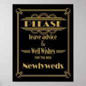 Mariage Art Déco Signal Or et noir (Devant)