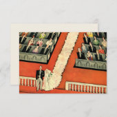 Mariage Art Déco vintage, mariée et chambre RSVP (Devant / Derrière)