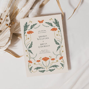 Mariage Art Nouveau vintage Enregistrer la carte D