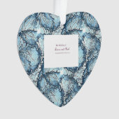 Mariage artistique Forme cardiaque Ornament (devant)