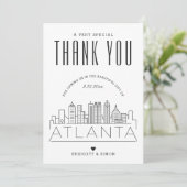 Mariage Atlanta | MERCI + CARTE PHOTO (Debout devant)