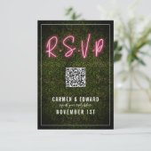 Mariage au Buis en Néon QR RSVP (Debout devant)