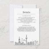 Mariage au Canada | Invitation Détails (Devant)