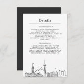 Mariage au Canada | Invitation Détails (Devant / Derrière)