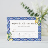 Mariage au citron bleu méditerranéen Repas RSVP (Debout devant)
