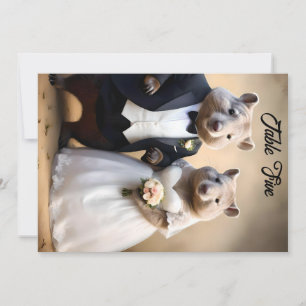 Mariage australien Wombat, carte numéro de table