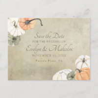 Mariage Automnal Rustique Faire-Part de Reservatio