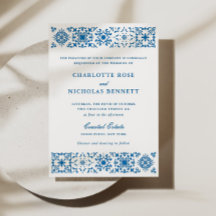 Mariage avec Bordure de Carreaux Méditerranéens