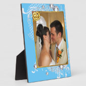 Mariage avec diamants Ajouter une plaque photo (Côté)
