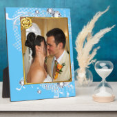Mariage avec diamants Ajouter une plaque photo (Côté)