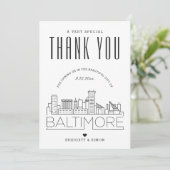 Mariage Baltimore | MERCI + CARTE PHOTO (Debout devant)