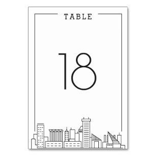 Mariage Baltimore Numéro de table