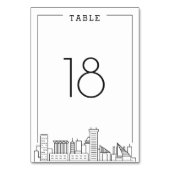 Mariage Baltimore | Numéro de table (Par défaut)