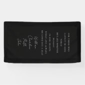 Mariage, Bannière commémorative, Élégant, Police d (Horizontal)