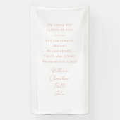 Mariage, Bannière commémorative, Élégant, Police d (Verticale)