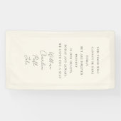 Mariage, Bannière commémorative, Élégant, Police d (Horizontal)