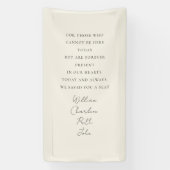 Mariage, Bannière commémorative, Élégant, Police d (Verticale)