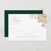 Mariage beige RSVP restriction alimentaire allergi (Devant / Derrière)