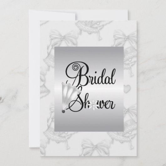 Mariage Bells Invitations de douche nuptiale (Devant)