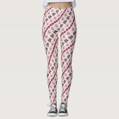 Mariage Bells Rose de la mariée Bowtie Leggings (Devant)