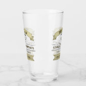 Mariage Best Man Vintage Classic Verre simple (Gauche)