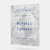 Mariage Bienvenue Arrière - plan Floral (Angle)