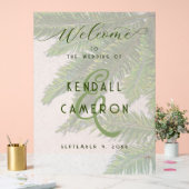 Mariage Bienvenue Arrière - plan Palm Tree (Mariage)