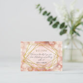 Mariage Bienvenue Cartes de Place Géométrique Boke (Debout devant)