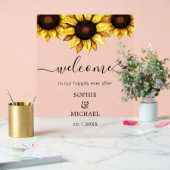 Mariage Bienvenue Fleur de tournesol Floral (Mariage)