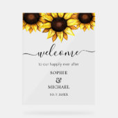 Mariage Bienvenue Fleur de tournesol Floral (Recto)