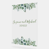 Mariage Bienvenue Foliage Feuille Verdure (Angle)