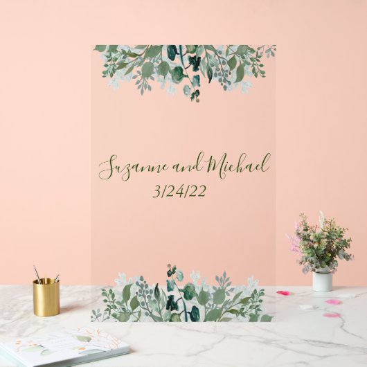 Mariage Bienvenue Foliage Feuille Verdure (Mariage)