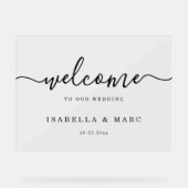 Mariage Bienvenue Minimaliste (Recto)