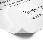 Mariage Bienvenue Poster d'Agate Dusty Jade Unplug (Coin)