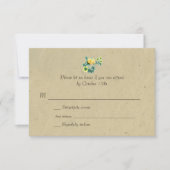 Mariage bilingue rustique de la Garland RSVP (Devant)